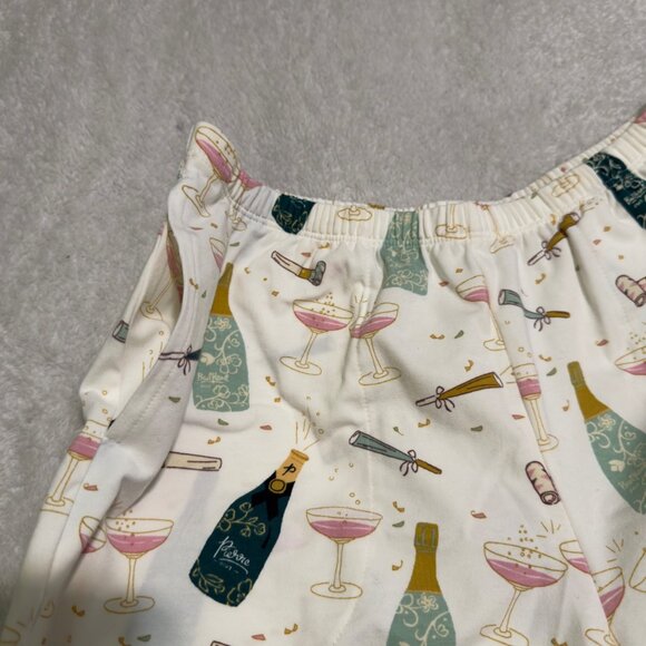BedHead pajama set Champagne Bottle & Glass Print Button-Up size XS women nwt - Picture 13 of 14